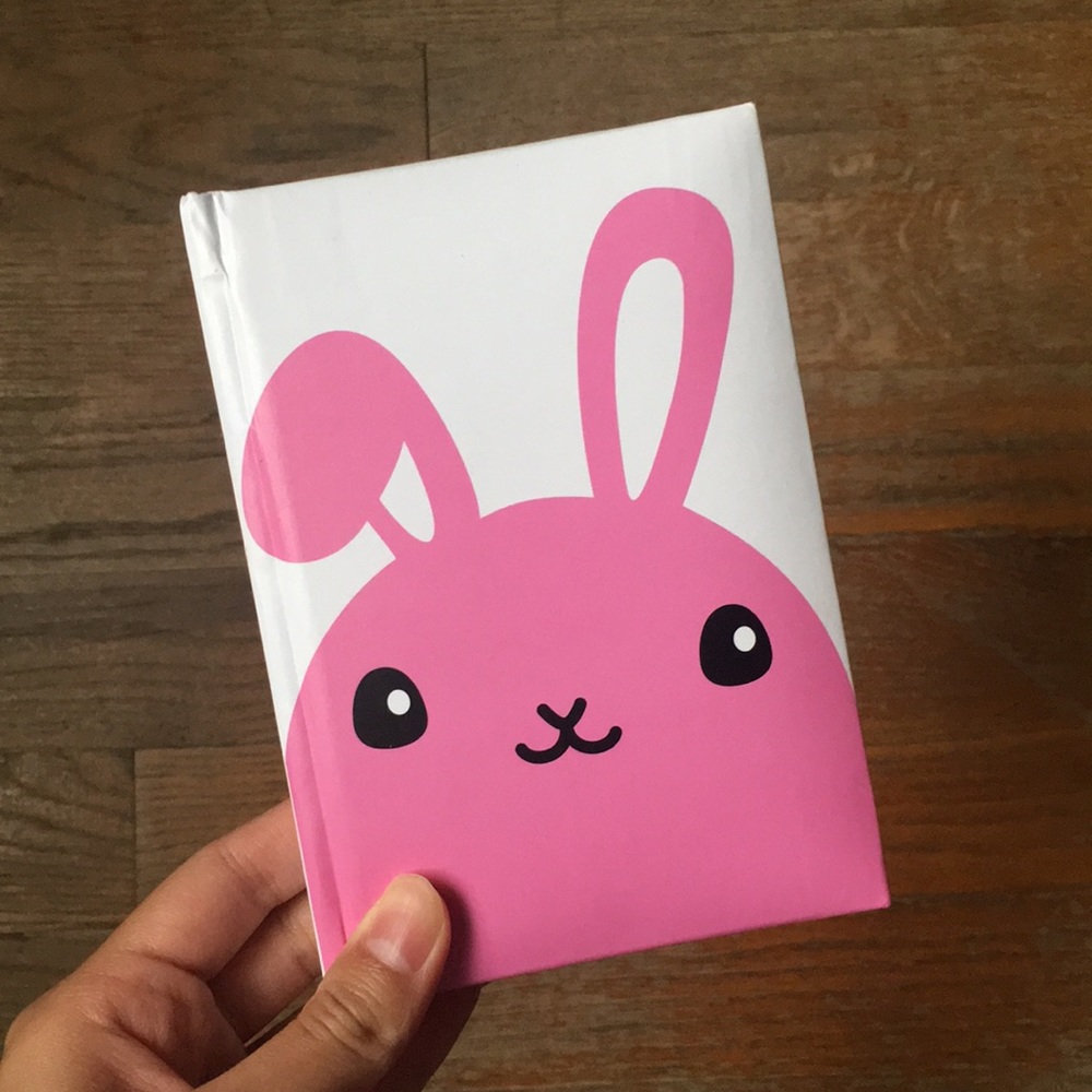 🐰 Pink Bunny Mini Notebook